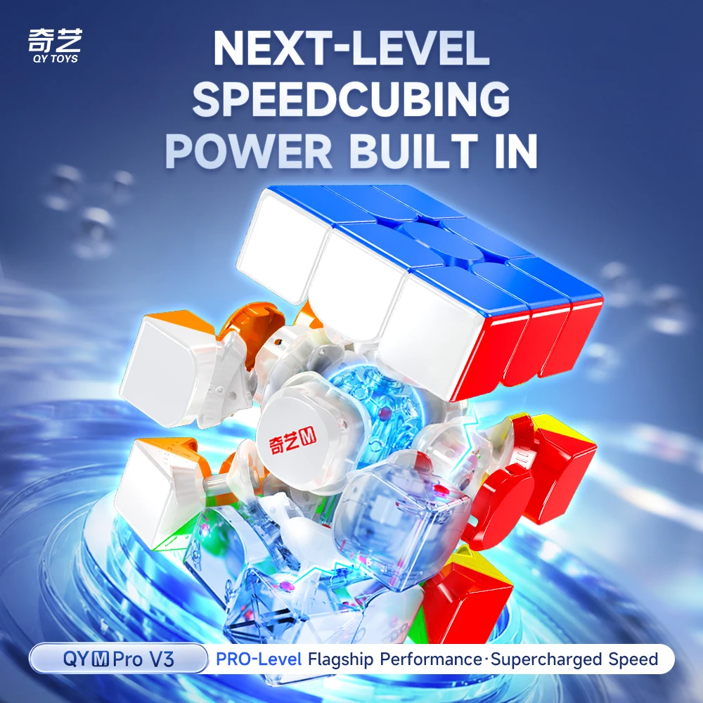 [JudyCube] QiYi M Pro V3 Pioneer UV 3X3 Magnetic Magic Cube Speed Cube Fidget Toys Qiyi 3x3 M PRO Flagship Cubo Magico Puzzle
