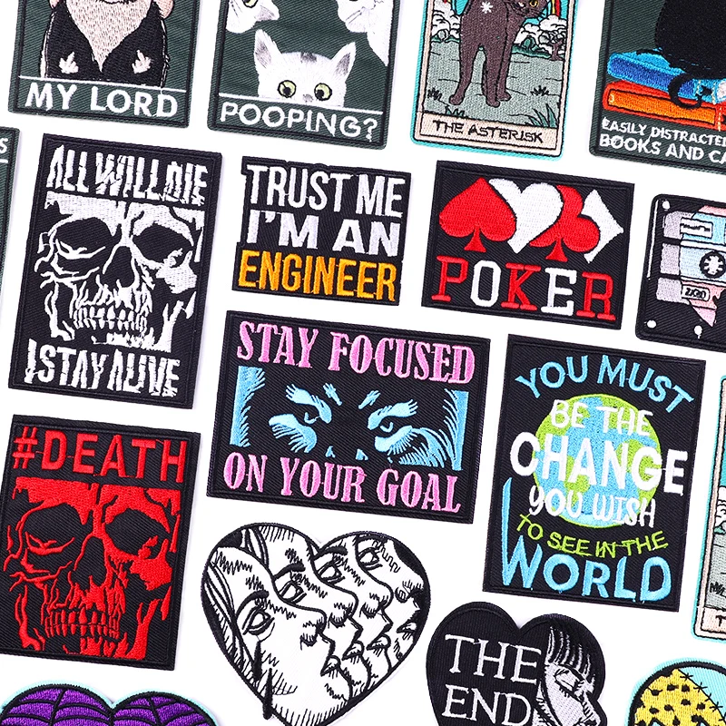 شخصية فاسق/رسالة شارة مطرّزة ا - مراجعة Streetwear Brand Stickers وسعره