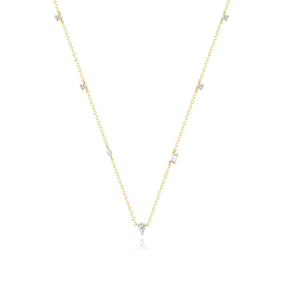 ROXI 925 DIY Design Moving Charms Sterling Silver Necklace  Face Chain Necklace Lobster Clasp Women Engagement Jewelry Gifts
