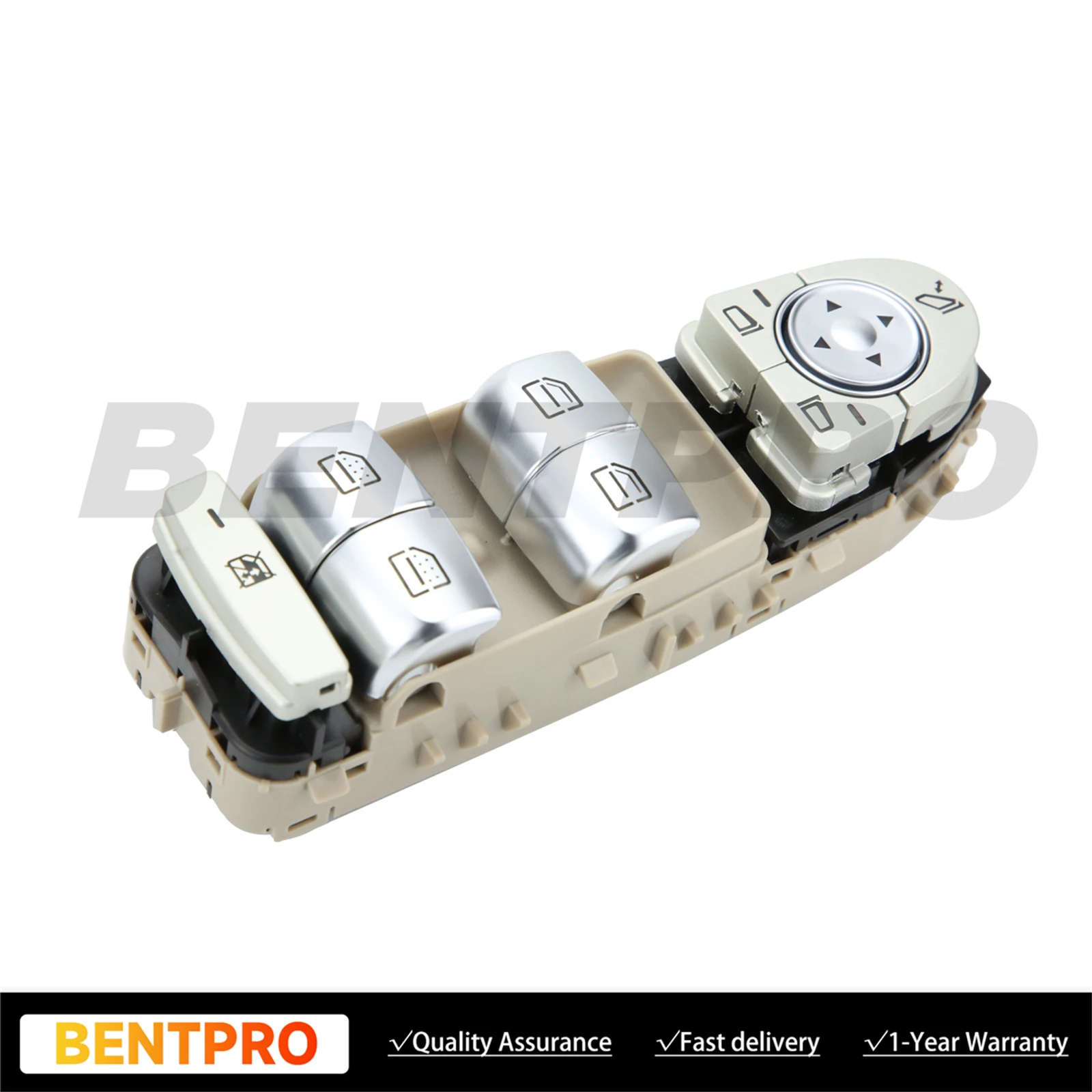 

Beige Power Left Front Window Switch For Mercedes 2015-2017 S550 S63 A2229052004