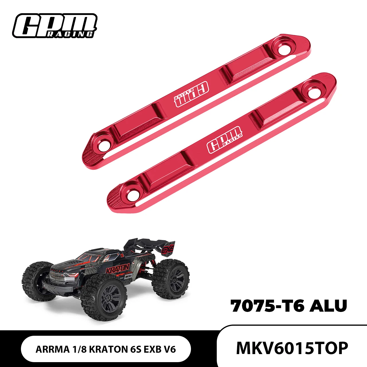 

GPM 7075-T6 КРЫШКА С СПЛАВ для ARRMA 1/8 KRATON 6S EXB -ARA8708V6