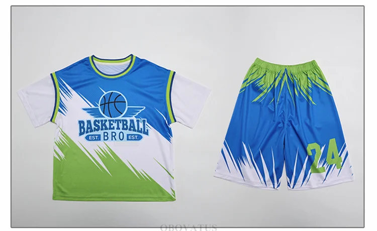 Schüler-Sportbekleidungsset für den Sommer Kinder-Sporttrikot Jungen-Team-Basketballanzüge Kinderkleidungsset Uniform 2-teiliger Trainingsanzug – Detail 12