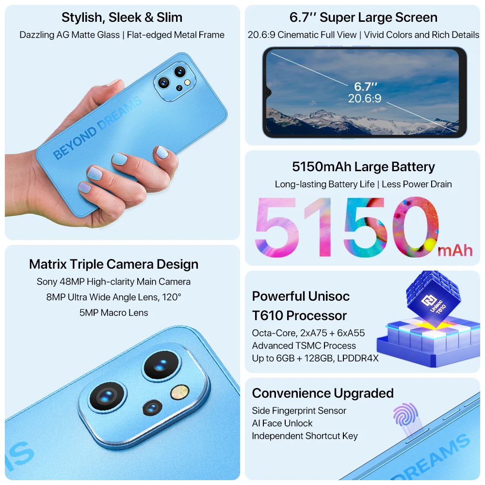 Imagem -04 - Umidigi A13 Pro Smartphone Android Nfc 48mp ai Câmera Tripla 6gb 128gb 6.7 Display Completo 5150mah Versão Global Celular