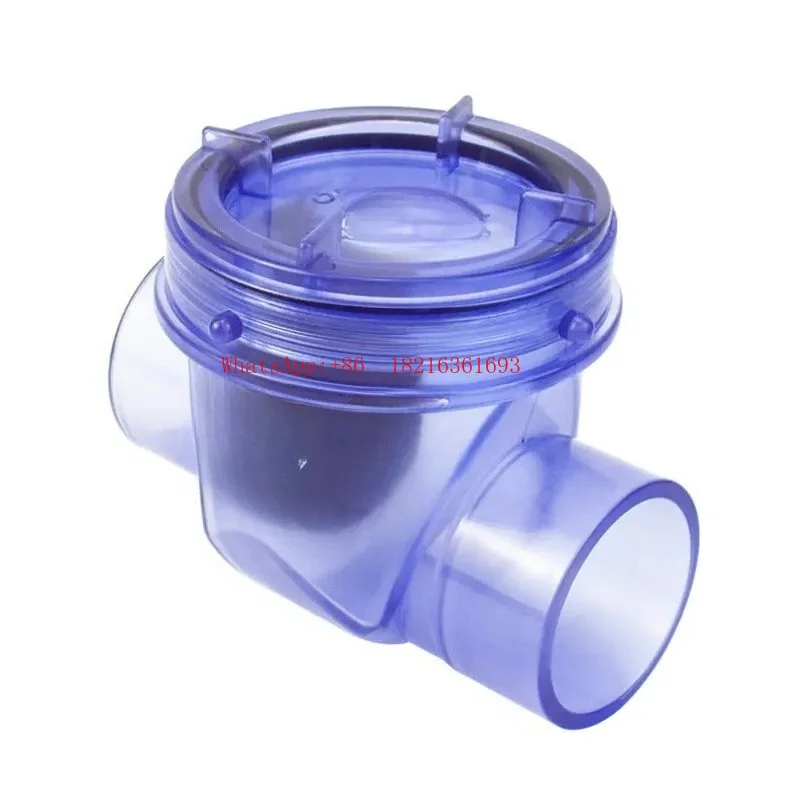 Limited Offer 50Mm PVC Blue Transparent Check Valve, Kitchen Sewer Anti-backwater Check Valve