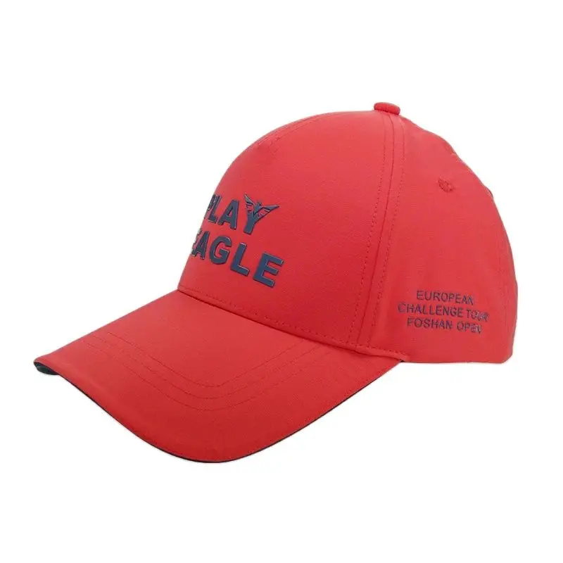 PLAYEAGLE Foshan Open Designated Brand Sponsor 6 Panels Golf Caps Breathable Sport Sunhats Men Women Unisex Hat