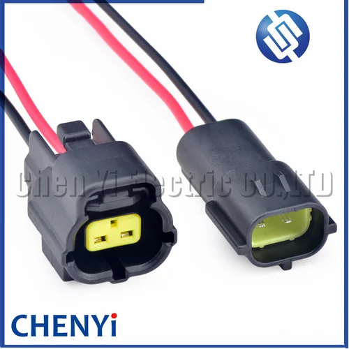 Conector impermeable automático de 2 pines, toma de aire, temperatura, Sensor IAT, arnés, enchufe de válvula solenoide, 174354-2, 174352-2