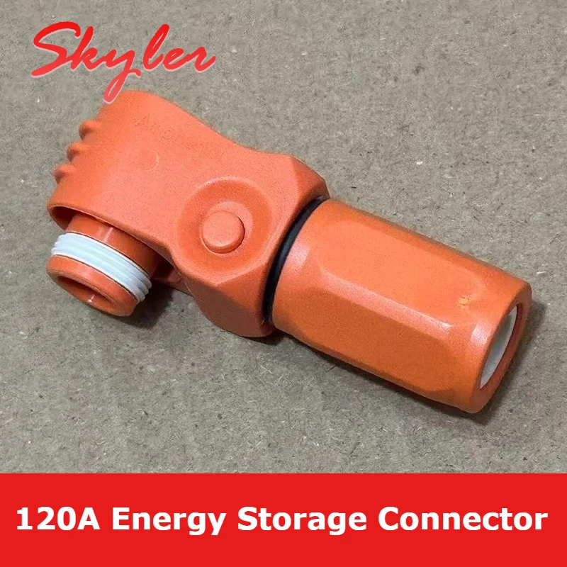120A 1000V Single Pin High Voltage DC Connector Waterproof Plug Socket Adapter Energy Storage Battery ESS Inverter Quick Connect