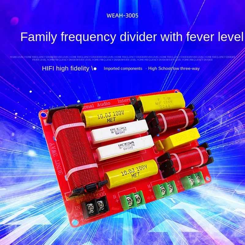 3WAY Audio Speaker Treble Medium Bass 3 Way Speaker Frequency Divider Module