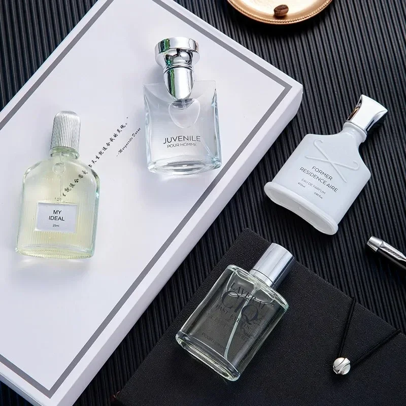 100 مللي رائحة المياه الجبلية الفضية أربع قطع عطر يدوم طويلاً للرجال صندوق هدايا العلامة التجارية الفاخرة منعش ضوء الرجال العطور