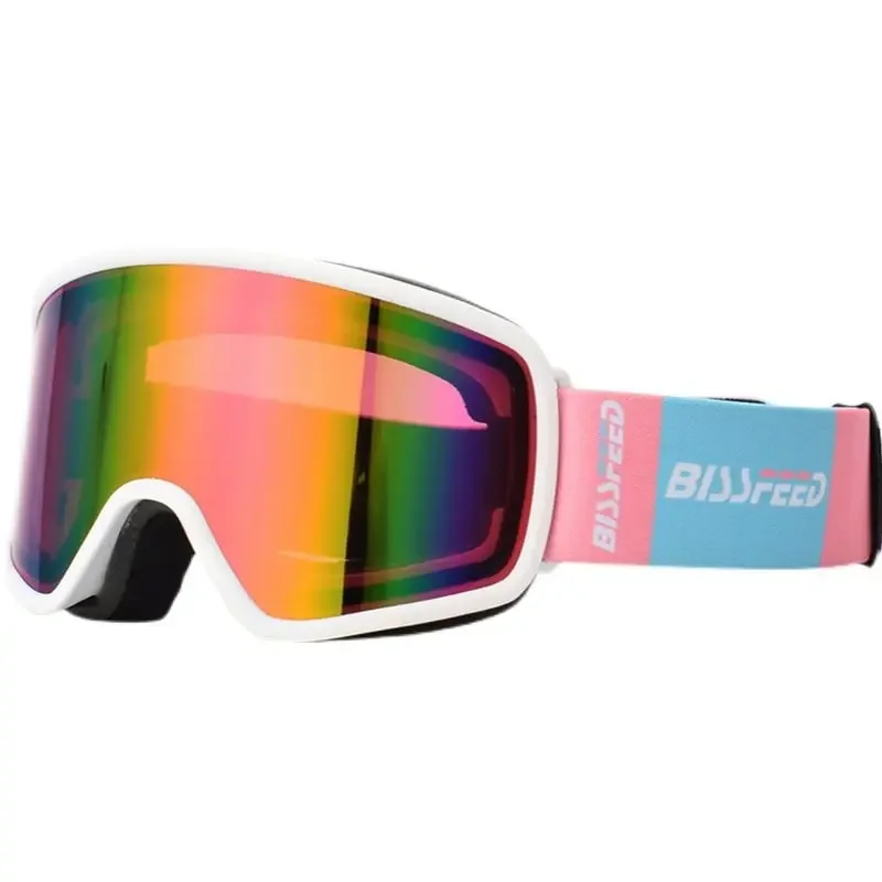 Gogle narciarskie Dwuwarstwowe okulary przeciwmgielne dla mężczyzn i kobiet z pojedynczą i podwójną deską Gogle śnieżne Sub Card Okulary dla krótkowzroczności