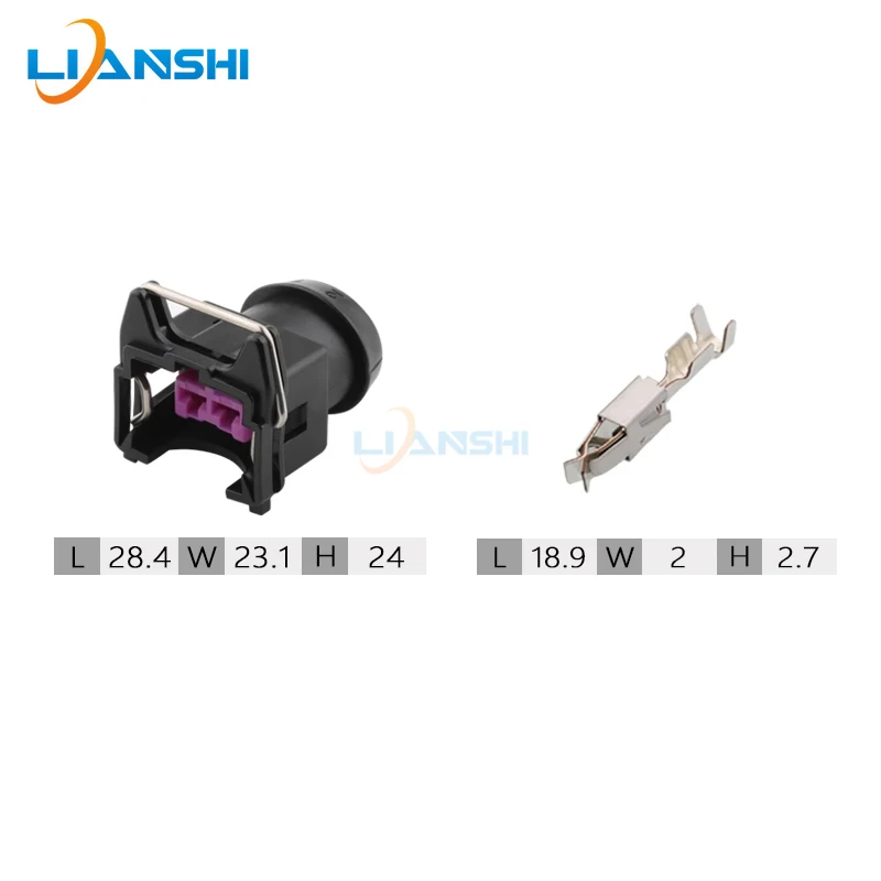 443906232 Suitable for automotive temperature control switch horn nozzle 2P plug with terminal