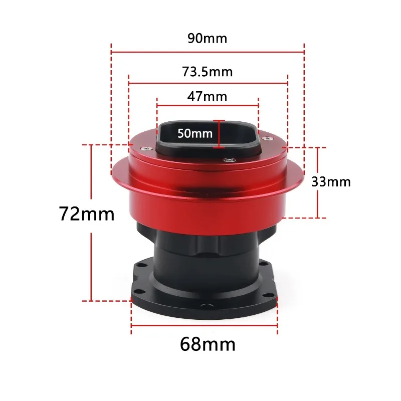 For QR2 Racing Simulator Quick Release Steering Wheel Metal Base Adapter Replacement Part