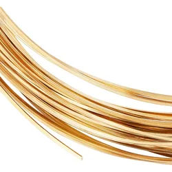 1Roll 20 Gauge 33 Feet Square Copper Wire Half Hard Yellow Brass Wire for Jewelry Beading Craft Work