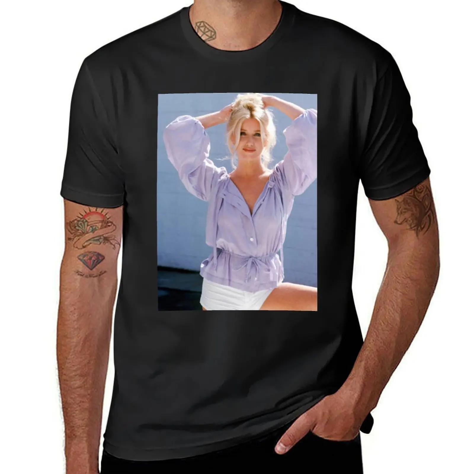 

Suzanne Somers pretty T-Shirt tees graphics anime clothes boys whites slim fit t shirts for men