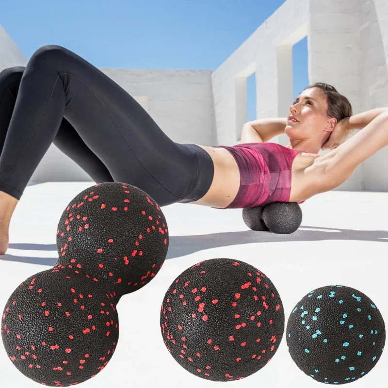 Yoga Peanut Balls Body Massage Fascia Ball Suit Foam Block High Density Muscle Relaxation Lacrosse Fitness Exercise Relieve Pain