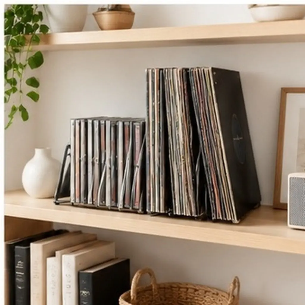 Stylish Iron Art Book Stand Desktop Book Holder Lightweight Freestanding Bookend for Books Files Magazines Cds Vinyl Collection