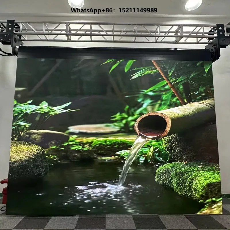 Rolled up Flexible Light Weight Led Screen Soft Roll up Display Indoor Rental Led Display