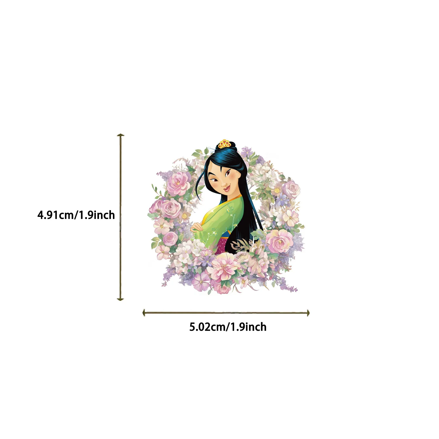 10/50PCS Disney Snow White Ariel Belle Princess Transparent Stickers Aesthetic Graffiti Decals For Laptop Cup Classic Kid Toys