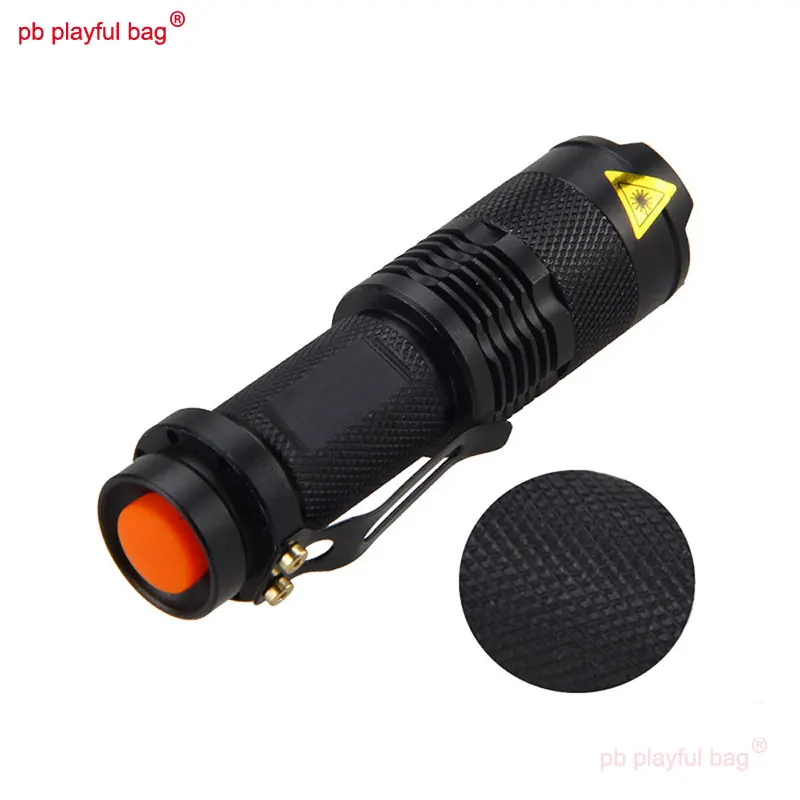 Outdoor Sport SK68 Mini Strong Flashlight Alloy Telescopic Zoom LED Tactical Game Equipment Portable Toy Accessories QG425