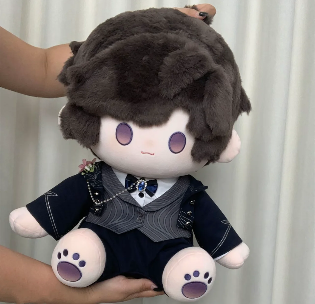 40cm roupas de boneca amor e espaço profundo sylus caleb xavier zayne rafayel roupas de casamento terno pelúcia plushies boneca anime brinquedo crianças