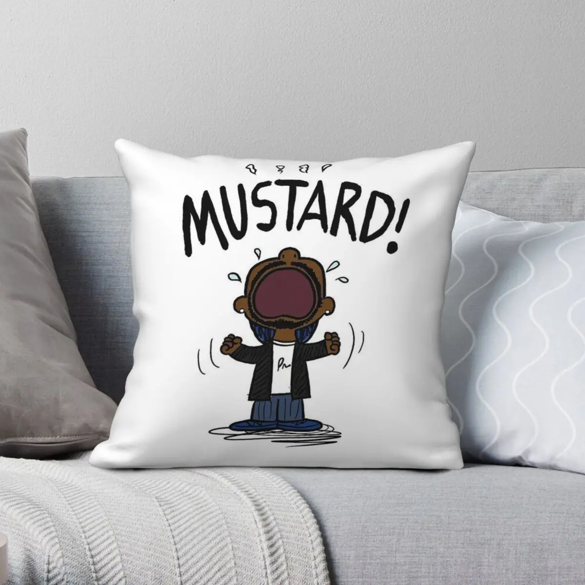 

Kendrick Lamar Mustard Tv Off Pillowcase Polyester Linen Velvet Creative Zip Decorative Throw Pillow Case Bed Cushion Cover