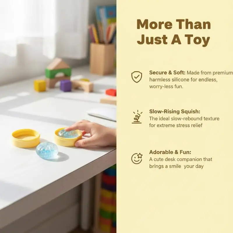 Crystal Bun Cute Mini Soup Dumpling Shaped Stress-relief Squeeze Toy, Venting Office Prank Toy, Slow Rebound, Fun Gift