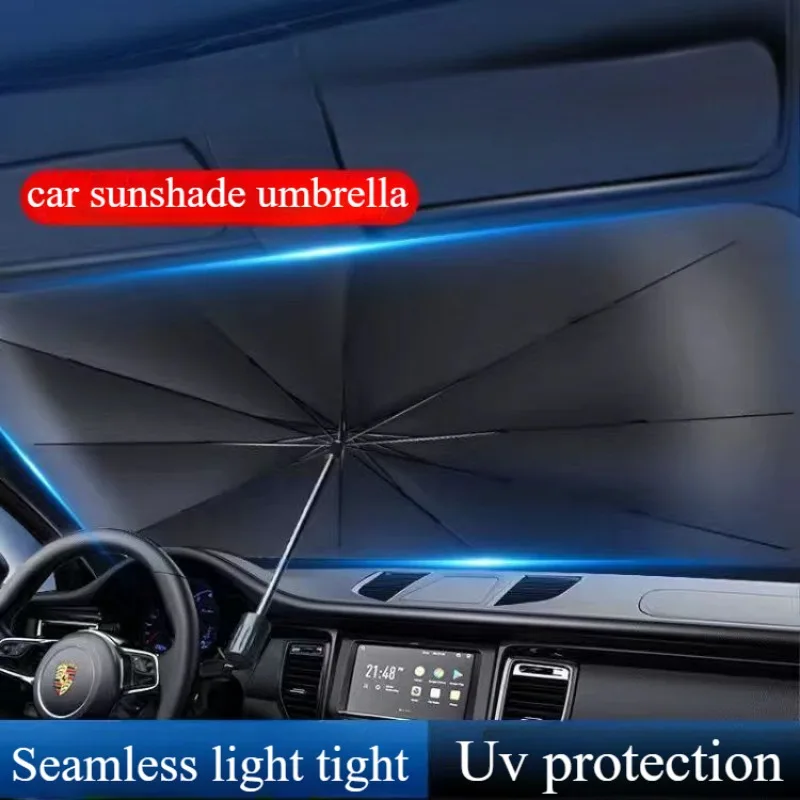 Verdickter faltbarer Regenschirm Wärmeschutz Auto Sonnenschutz Auto Auto Vorderrad Sonnenschutz Regenschirm Zubehör