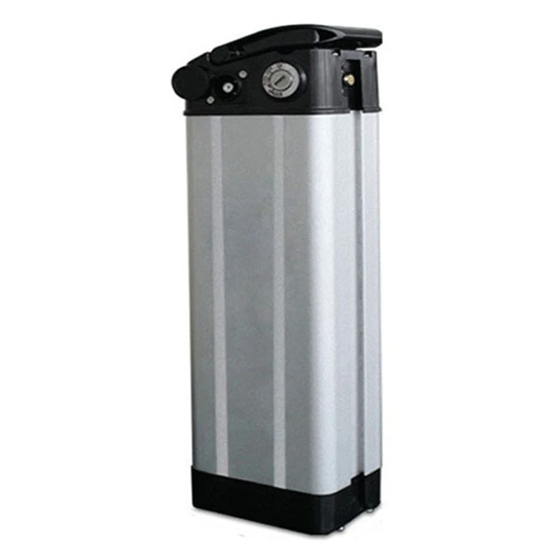 GZMO دراجة كهربائية صندوق بطارية ليثيوم بلاستيكي 36 فولت/48 فولت/60 فولت سعة كبيرة 18650 حامل ملحقات الدراجة ، رأس كانون