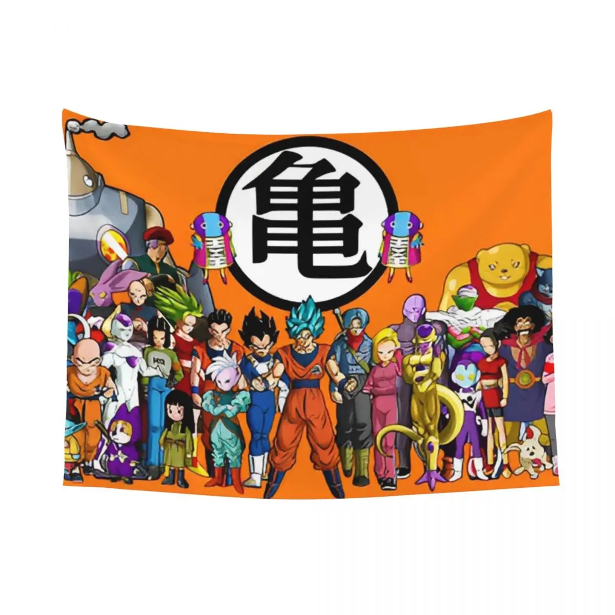 Dragon Ball Z Hippie-Wandteppich, Wandbehang, Heimdekoration mit Mandala-Tischdecke für Wohnheimzimmer, Hintergrund, Stoffkunst