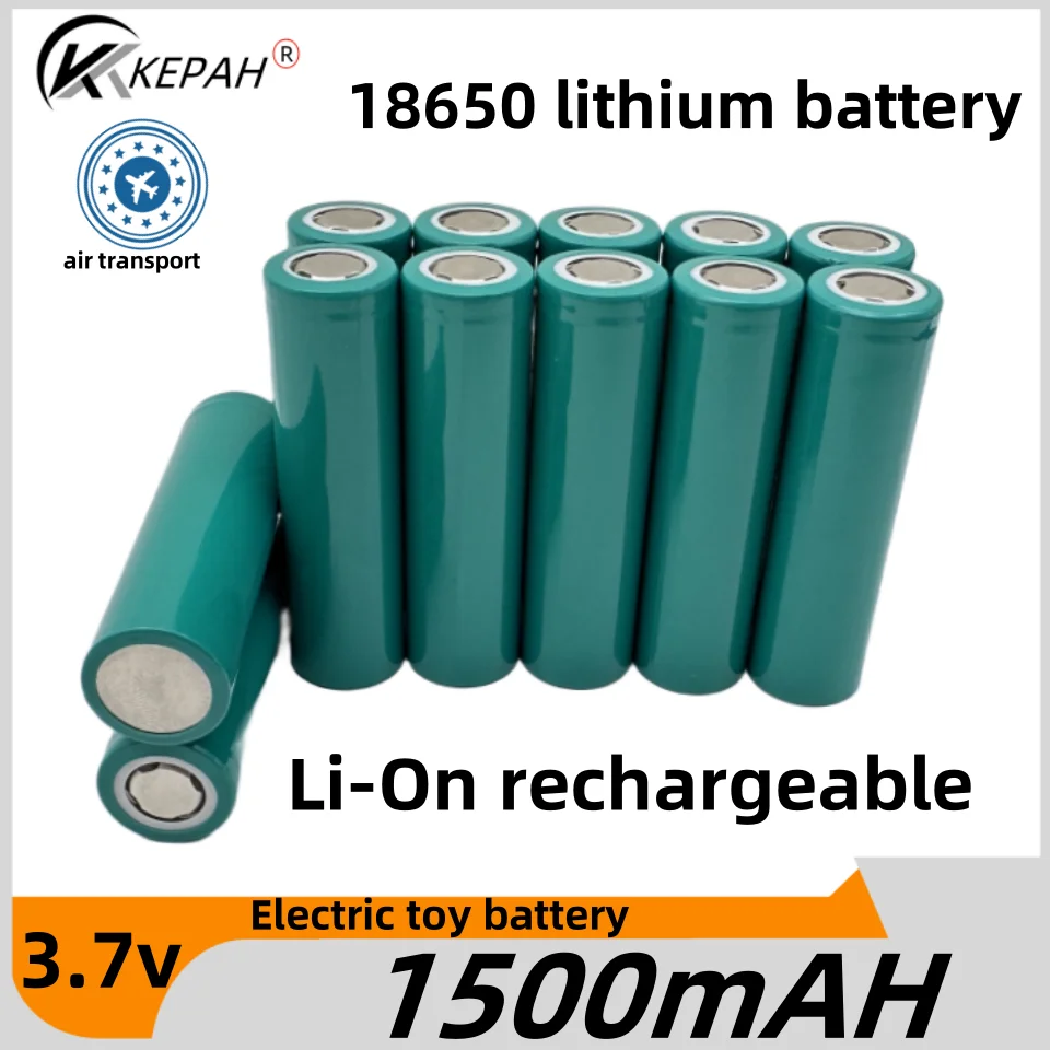 New 18650 Li-Ion battery 1500mah rechargeable battery 3.7V for LED flashlight flashlight or electronic devices batteria