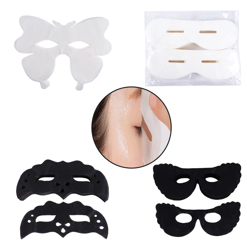 50-200Pc Women Disposable Face Eye Mask DIY Natural Cotton Eye Paper Essential Product Ultrathin Silk Eye Paper Mask Do Wholesal