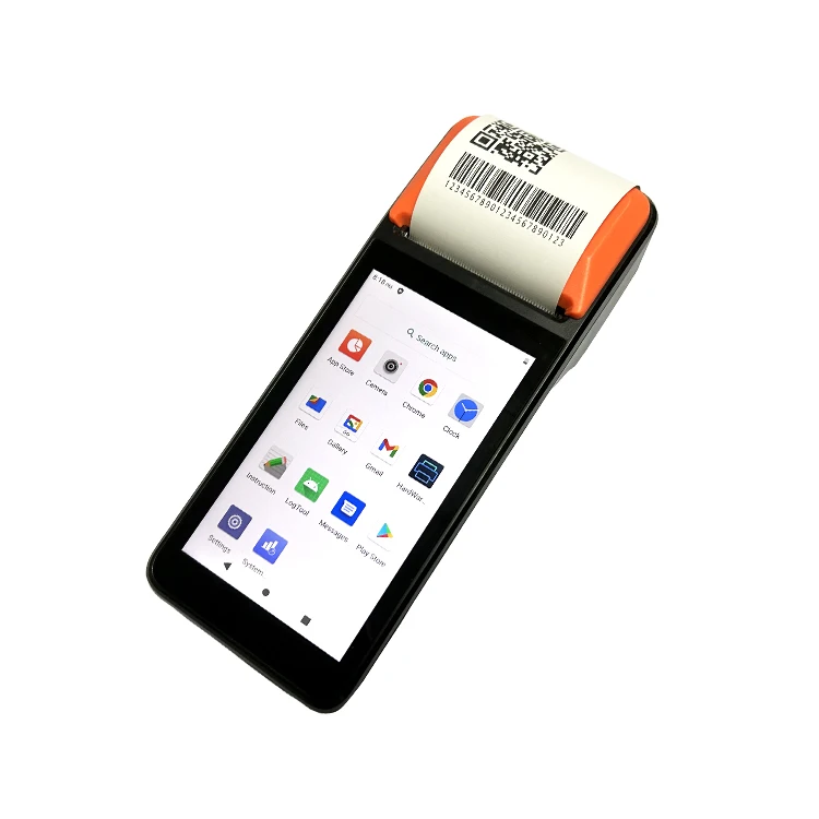Senraise 5 pollici H5 3G 4G Android Mobile Palmare Wifi Pos System Macchina per supermercato