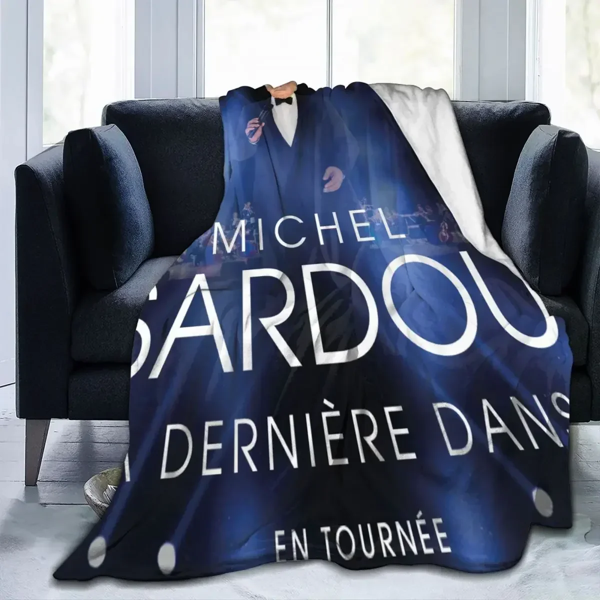 

Детское одеяло-плед Michel Sardou, модное портативное одеяло для кемпинга, мягкая ткань, не скатывается