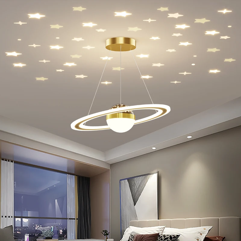 Modern LED gypsophila chandelier living bedroom dining room kitchen lamp home indoor lighting decor crown ceiling Pendant Lights