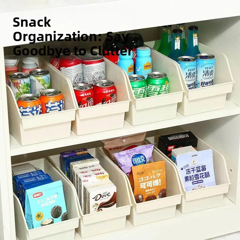 Overall Kitchen Cabinet Storage Box Rectangular Acute Angle Desktop Organizer for Snacks And Miscellaneous Items Plastic Mate...