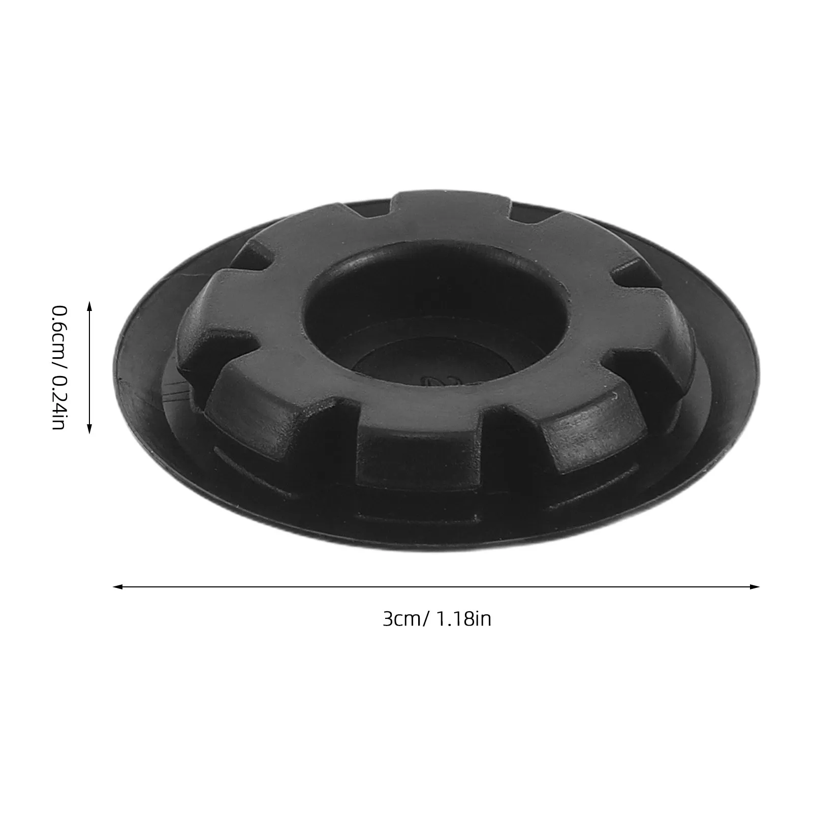 50Pcs Car Door Plug Grommet Waterproof Rubber Sealing Caps .9mm Hole Diameter Side Skirt Dustproof Automotive