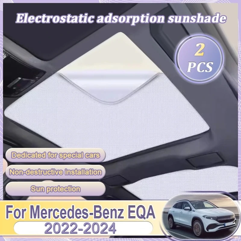 

Car Roof Sunshade Fit For Mercedes-Benz EQA H243 2022-2024 2023 Electrostatic Adsorption Sunroof Sunshade Skylight Blind Shading