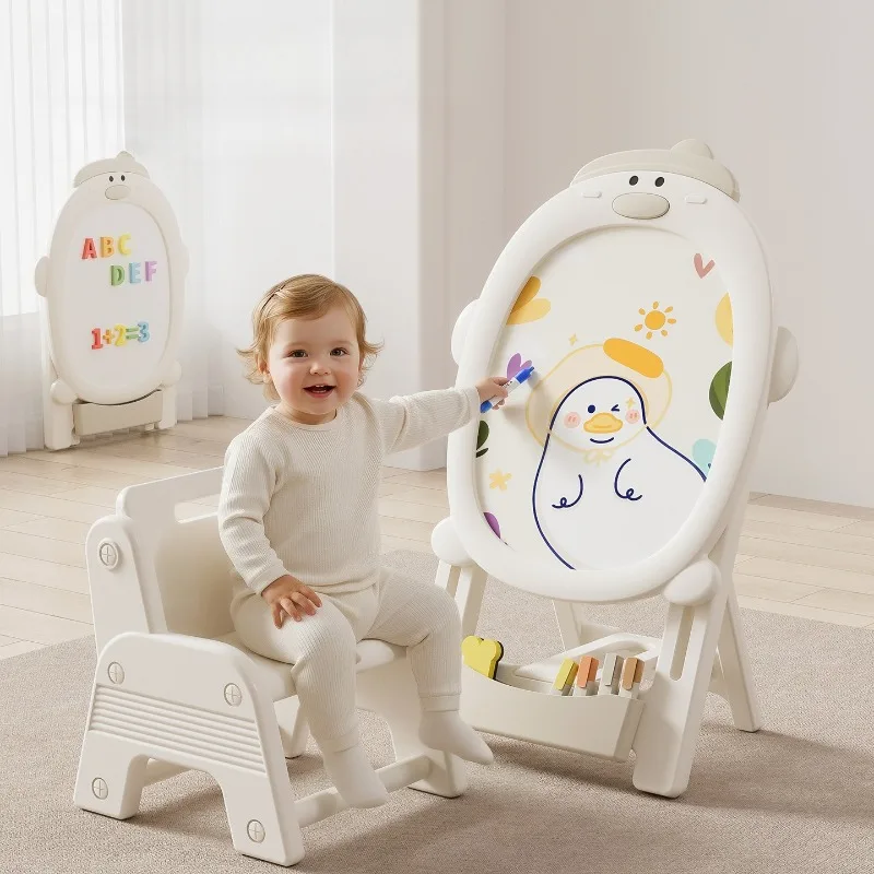 

Детская доска для рисования, многофункциональная игрушка, магнитная доска для рисования, маленькая меловая доска с подставкой, доска для письма