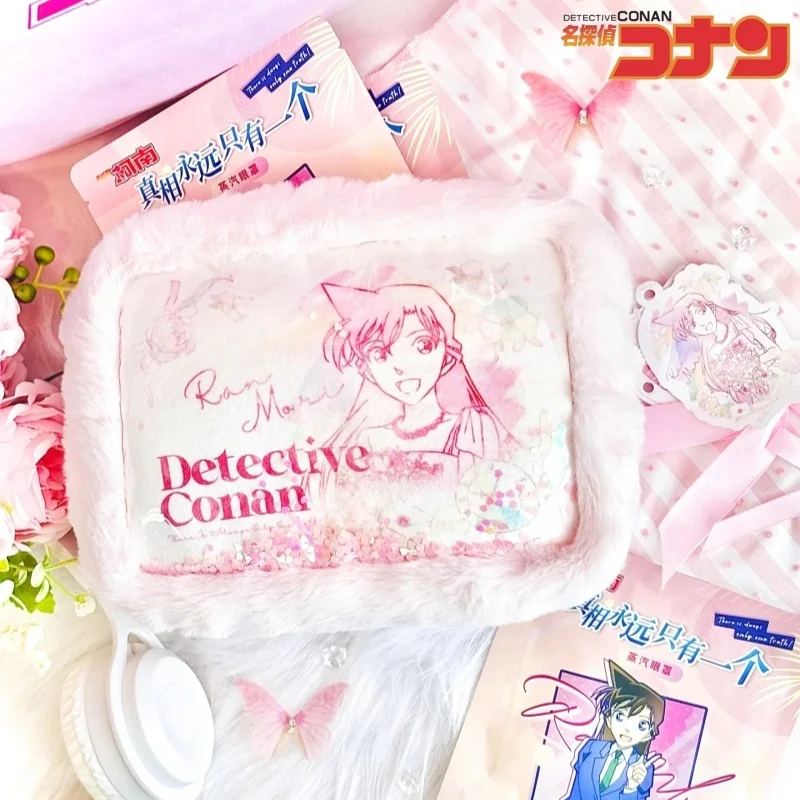 حقيقي المحقق كونان 30th الذكرى طبعة محدودة أفخم الرمال المتحركة حقيبة يده تخزين تدفق الرمل حقيبة مستحضرات تجميل المشجعين الهدايا