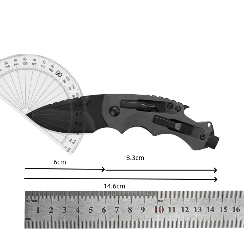 Quality KS 8720 3800 Mini Pocker Folding Knife Multipurpose Utility Knife Nylon Glass Fiber Handle Outdoor Camping Cutting Tool