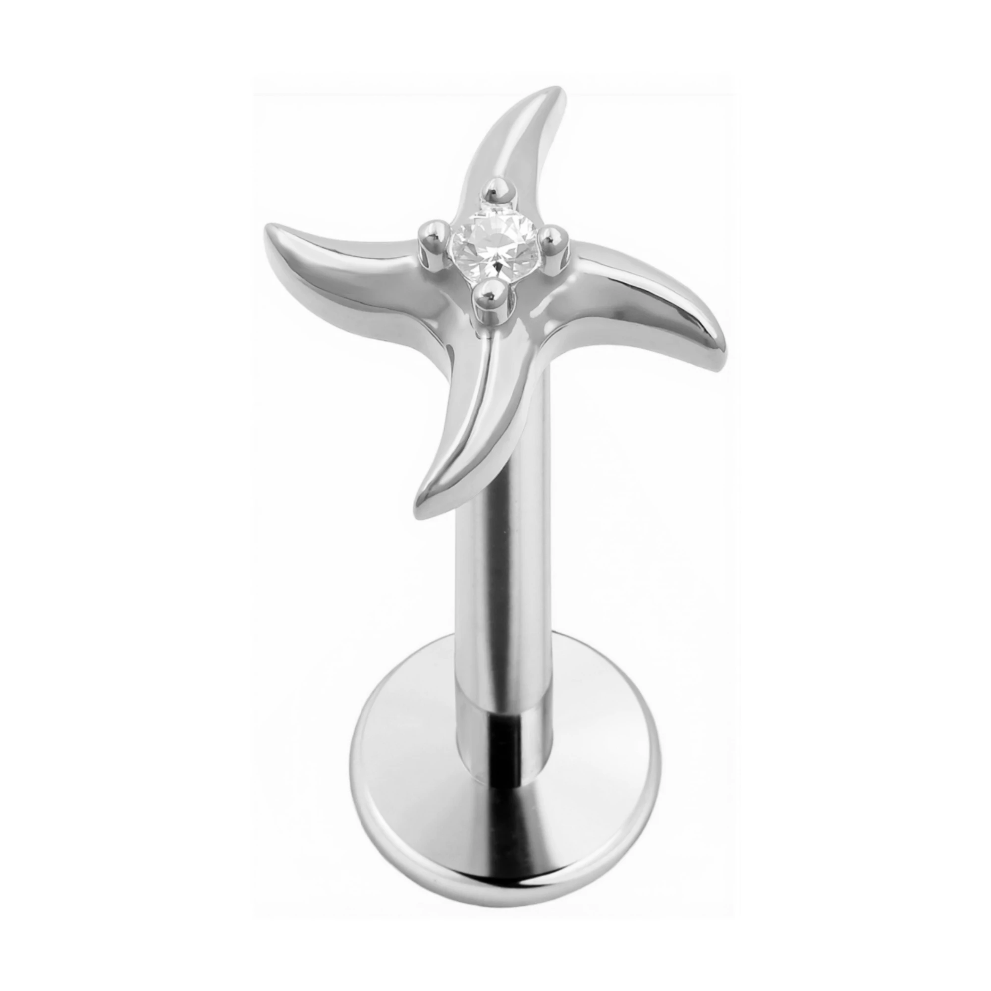 Titanium Star Threadless Piercing Earring for Cartilage