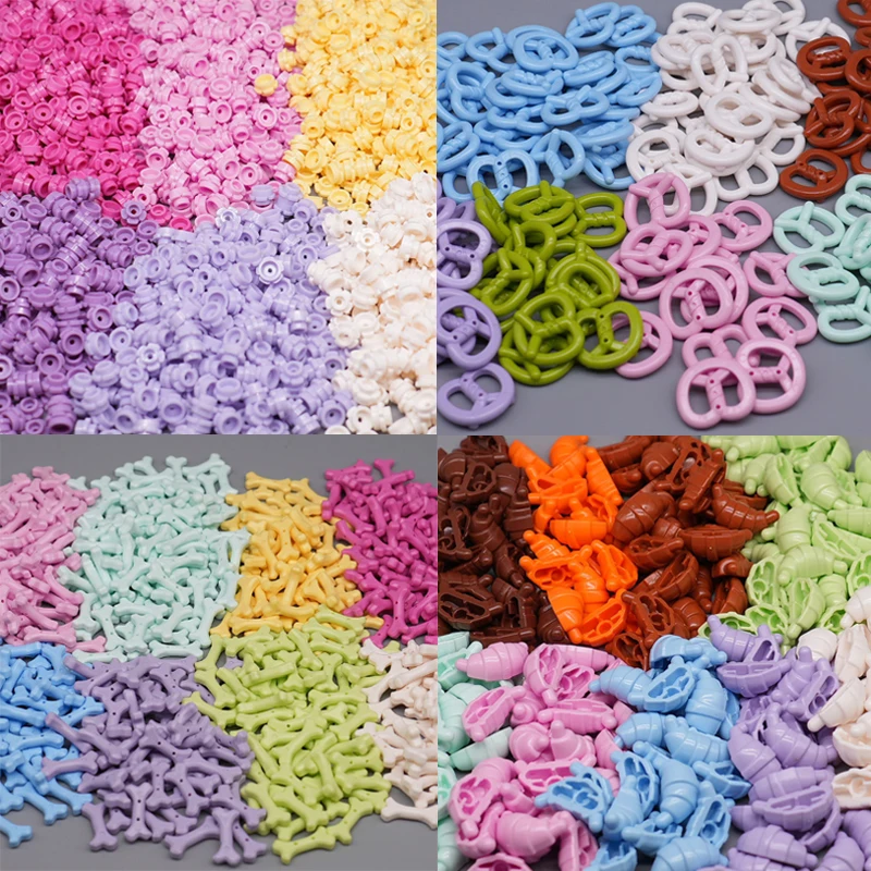 MOC Christmas Building Blocks Christmas Cottage Decoration Wreath Santa Claus Gifts Wearing Accessories Hats Beard Brick Toy T03