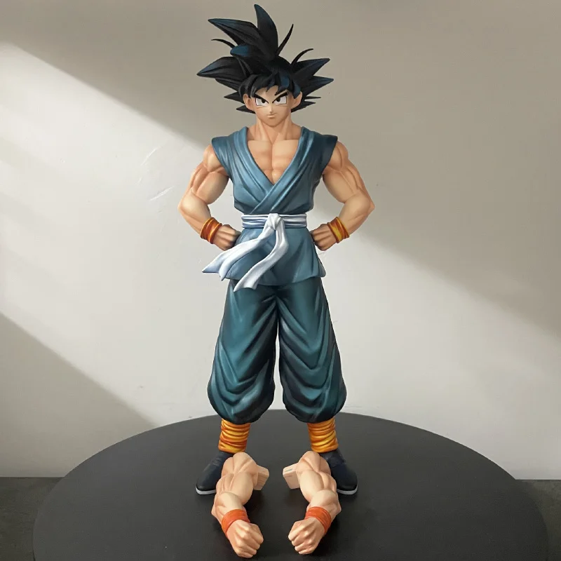 Фигурка аниме-персонажа Dragon Ball Z, 33 см, HY DBZ SSJ Сон Гоку, модель Супер Сайян, коллекционная статуэтка GK, игрушка-украшение