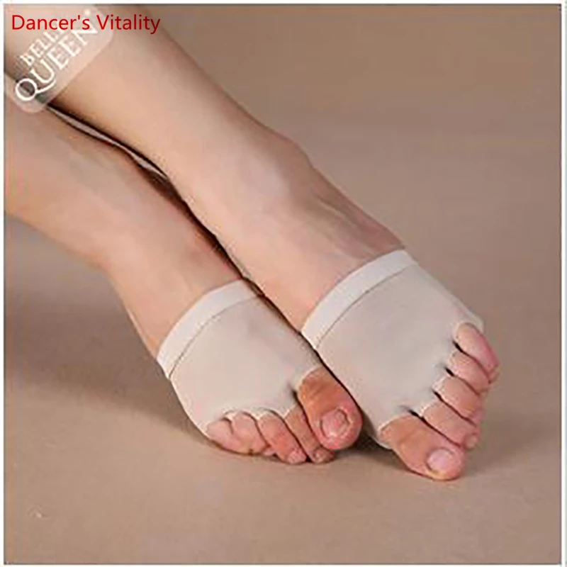 Belly dancing shoes, soft-soled shoes forefoot foot protection gloves for ballet practice gymnastics dance