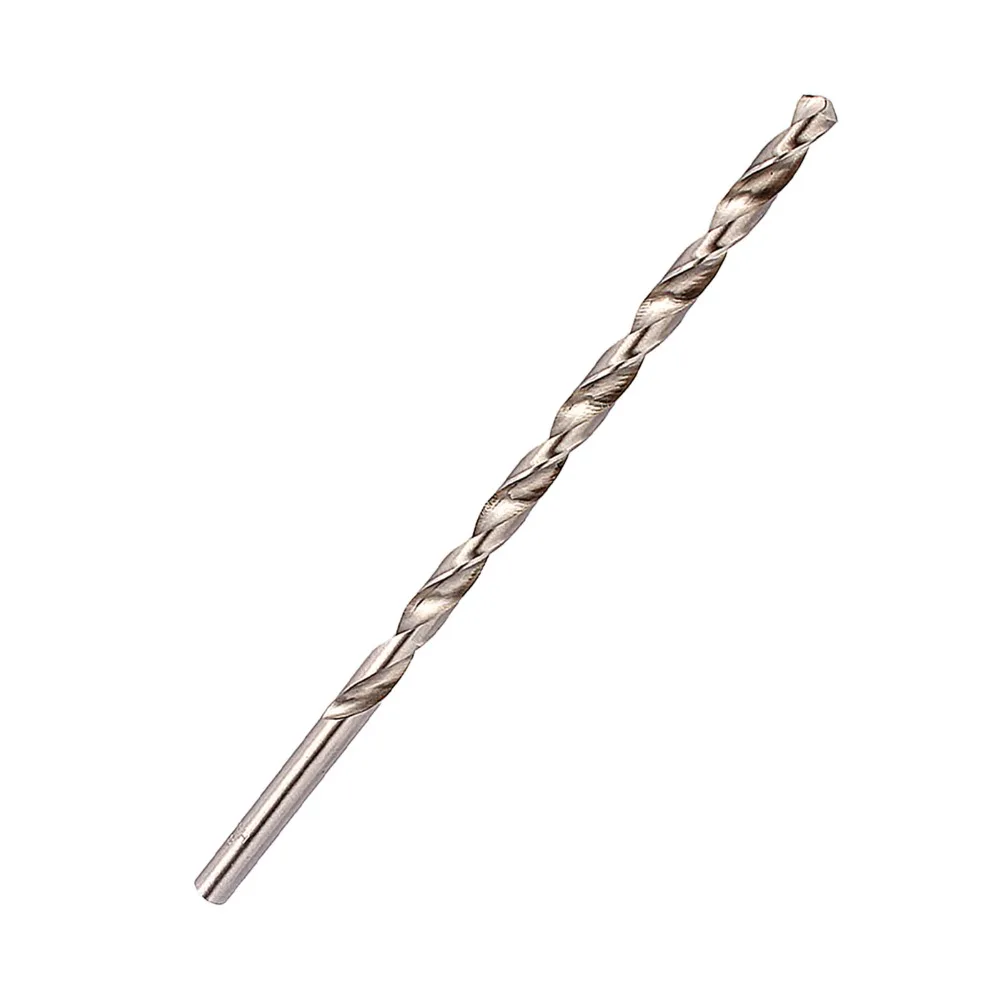 

8mm Dia HSS Extra Long Twist Drill Bit 200mm Length Extra Long Straight Shank Auger Drill High-Speed Steel Straight Shank