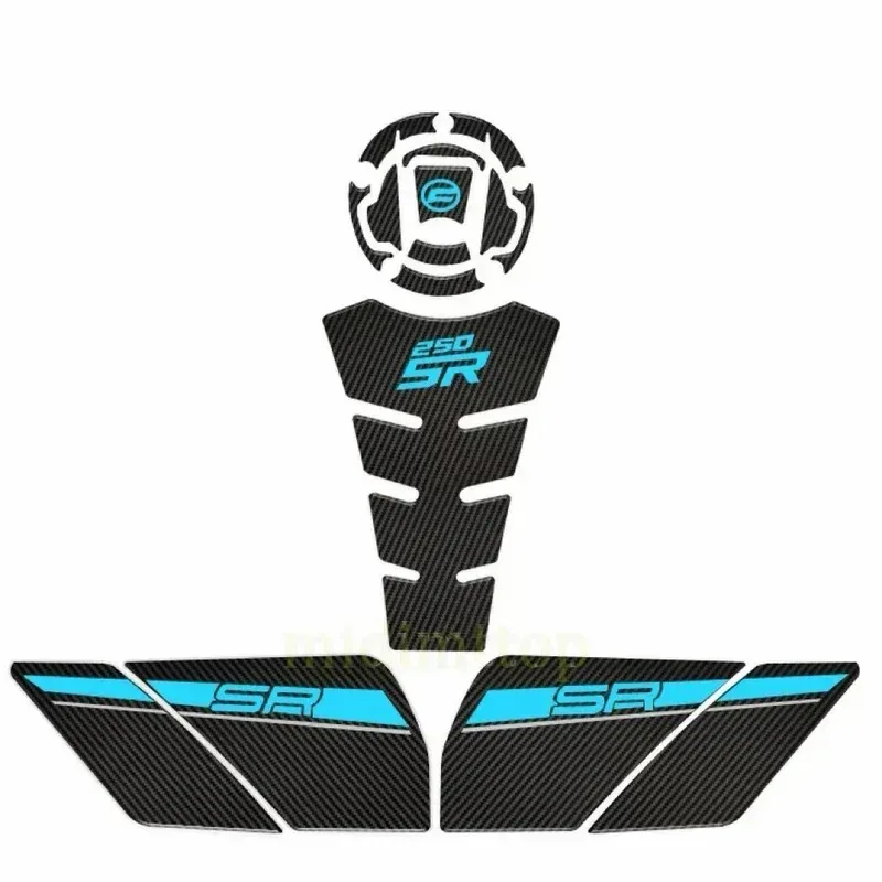 

For CFMoto 250sr 250 Sr 2023 fuel tank anti-slip sticker, fish spine protective sticker, decal