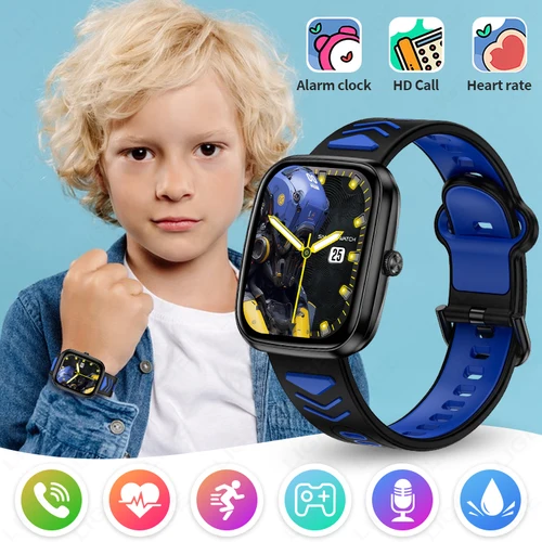 Reloj inteligente LIGE para niños, podómetro para adolescentes, reloj inteligente deportivo para niños y niñas, regalo para estudiantes con llamadas inalámbricas, reloj táctil
