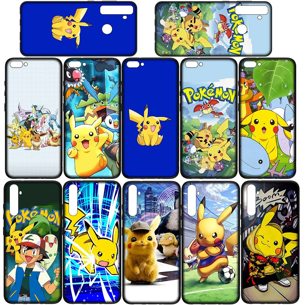 Pokemon Pikachu Cover Phone Casing for Xiaomi Redmi Note 11 10 9 8 Pro 9S 10S 11S 9A 9C NFC 9T 10A 10C 8A Soft Case