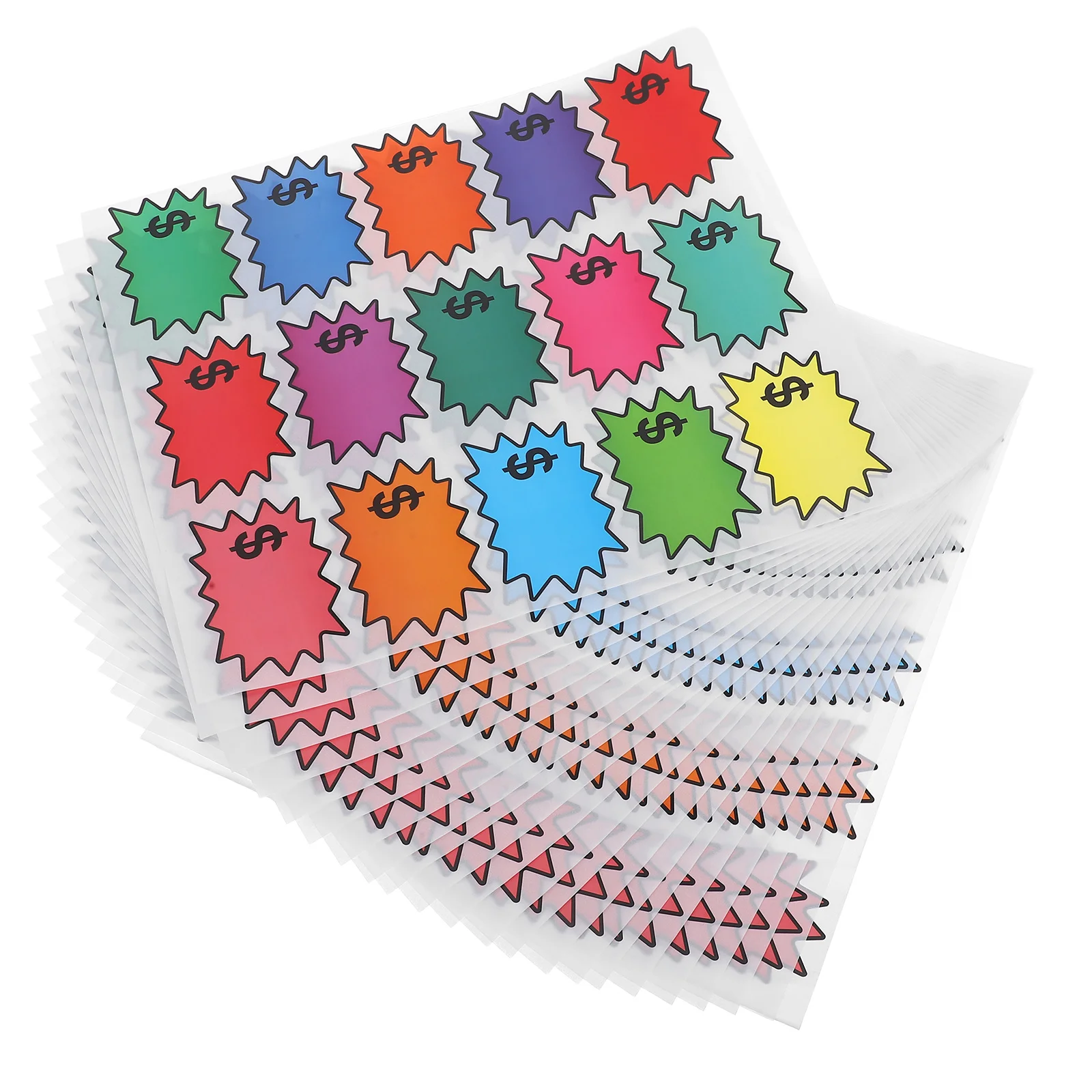 

300 шт. пустые клейкие ценники взрывная бирка дизайн розничная продажа цена наклейки для магазина пустые липкие этикетки