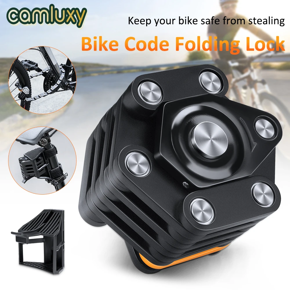 Camluxy Password Bicycle Lock Hamburg-Lock Anti-theft Heavy Duty Chain Cable Padlock MTB Road Bike Locks for Scooter E-Bike